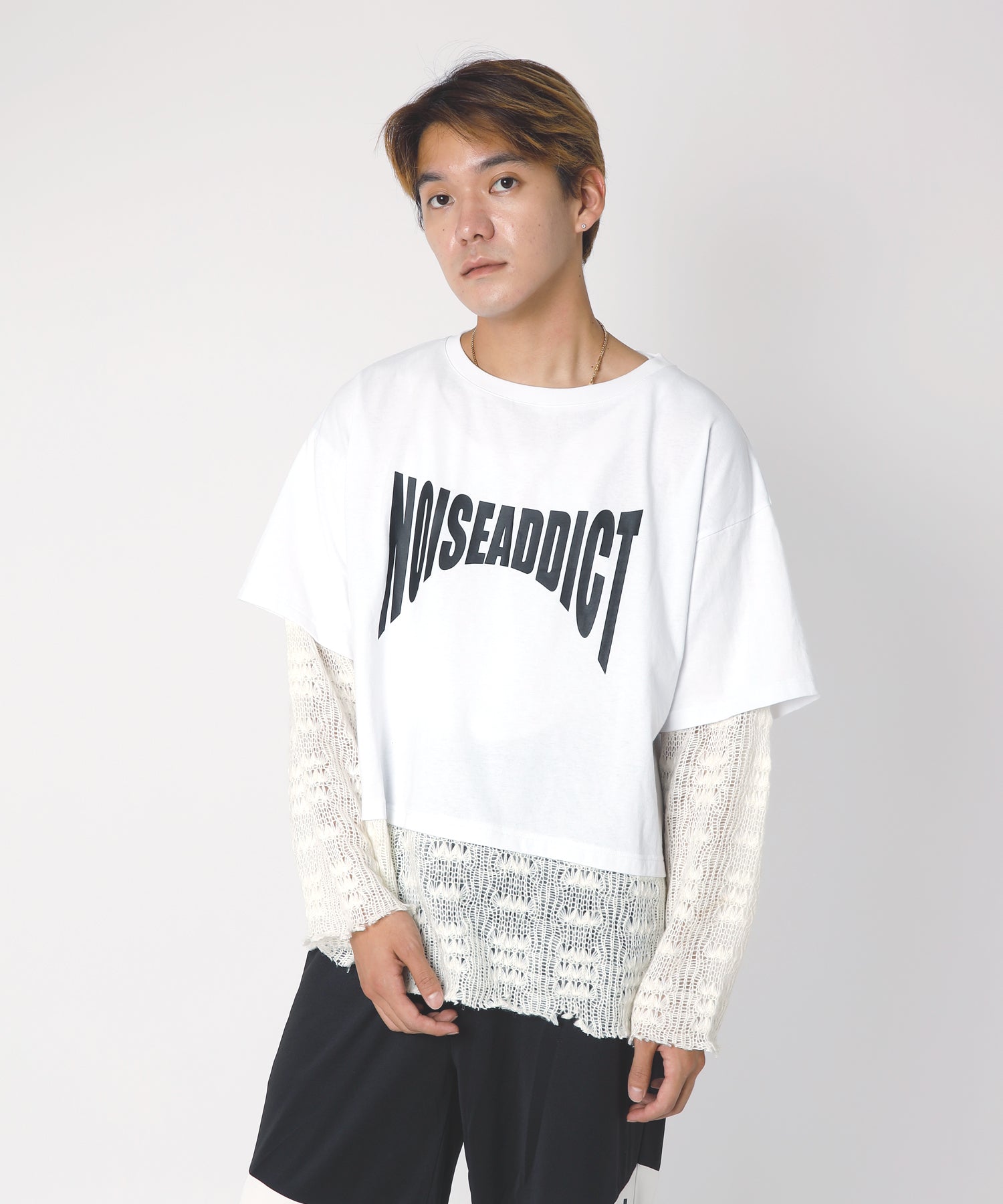 Docking Mesh Knit T-shirt