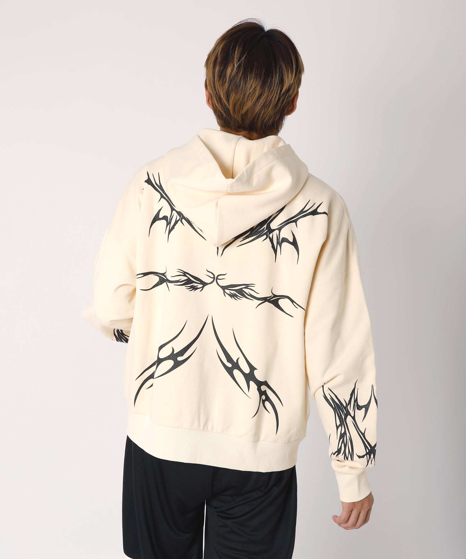 Tribal Tattoo Zip Hoodie